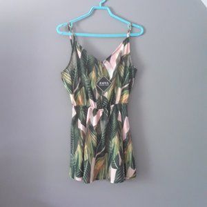 NWT Tropical print mini dress sz small